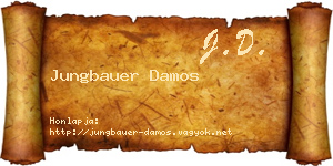 Jungbauer Damos névjegykártya
